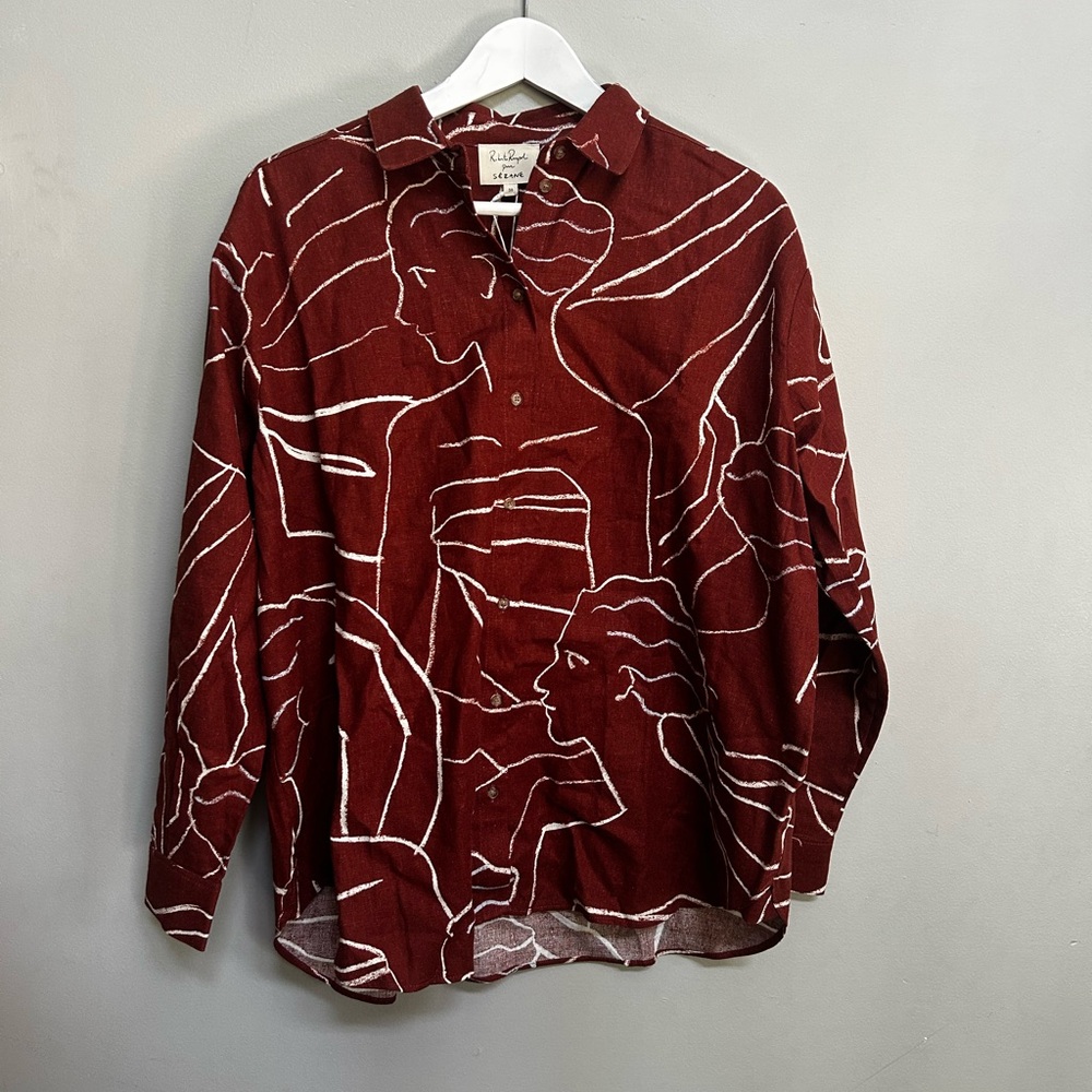 Sezane Maxy Shirt in Hestia New with Tags - Picture 5 of 7